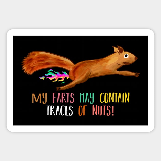 May contain traces of nuts Magnet by Dataskrekk Mediekontor